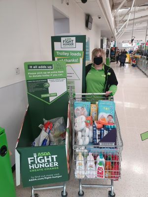 Local foodbank donation | Asda Kilmarnock