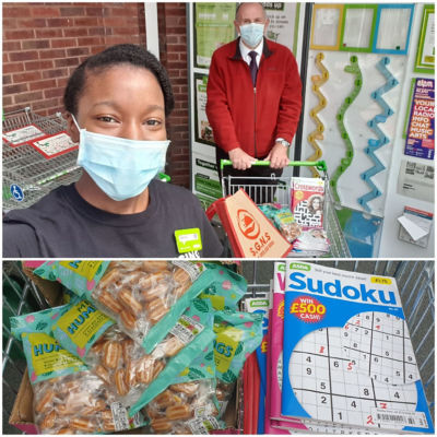 Puzzle books and sweets for Swarcliffe Good Neighbours Scheme  | Asda Killingbeck