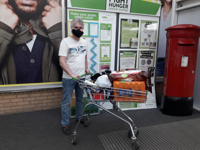 Donation to homeless charity from Asda Govan | Asda Govan