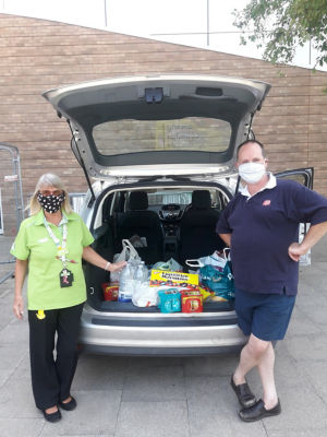 Food donation to the East Peckham Salvation Army | Asda Kingshill