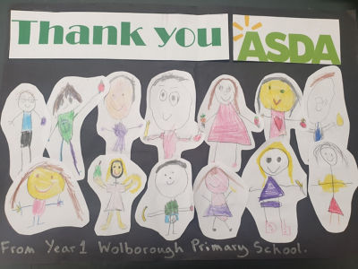 Thank you message from Wolborough Primary School | Asda Newton Abbot