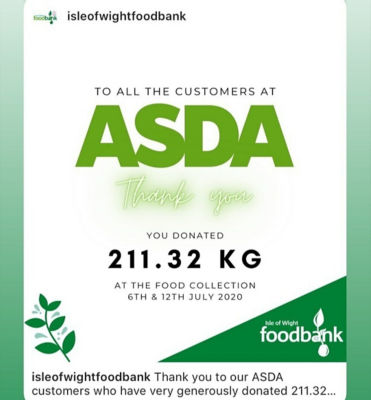 Thank you for supporting Fight Hunger at Asda Isle of Wight | Asda Newport Isle of Wight