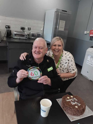 Happy birthday to popular Asda Blantyre colleague George | Asda Blantyre