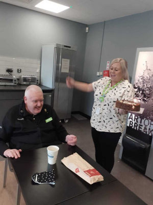 Happy birthday to popular Asda Blantyre colleague George | Asda Blantyre