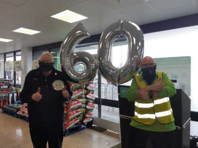 Happy birthday to popular Asda Blantyre colleague George | Asda Blantyre