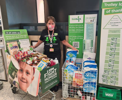 Foodbank donation from Asda Isle of Wight | Asda Newport Isle of Wight