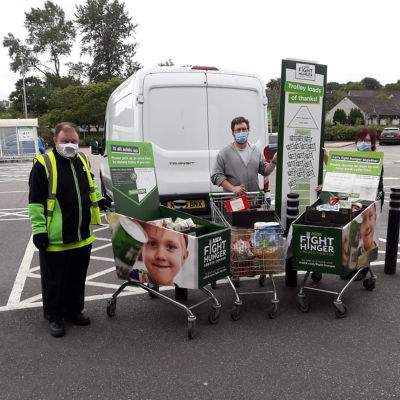 Donations to food bank from Asda Middleton Park | Asda Middleton Park