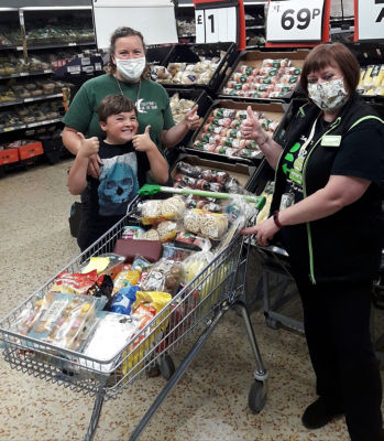 Donation of snacks for Footprints on the Moon  | Asda Cramlington