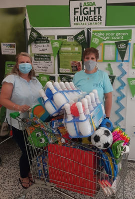 Donation of outdoor goodies for DMR Services | Asda Small Heath