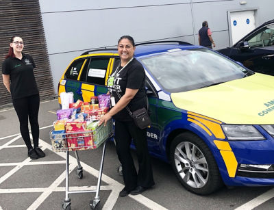 Donation to the Leicester University Community First Responders! | Asda Leicester Abbey Lane