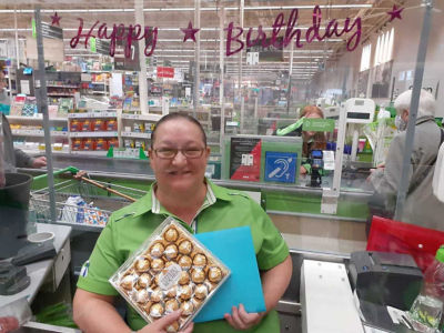 Birthday celebrations for Roseanne | Asda Blantyre