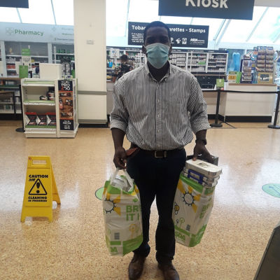 Donating food containers to NTCG The Lighthouse Centre | Asda Crewe