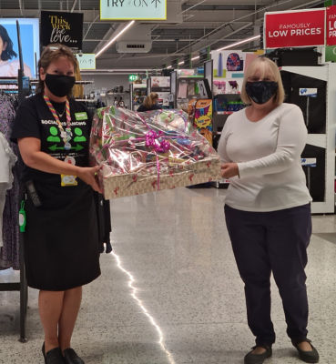 Val picks up a prize for the best scarecrow in her village competition | Asda Newport Isle of Wight