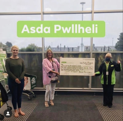 Presentation of £248 Asda Foundation cheque to Plas Hafan retirement home | Asda Pwllheli