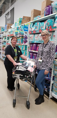 Uniform donation to Women's Aid | Asda Tonypandy