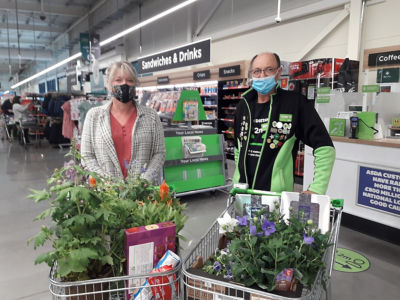 Donation of flowers and biscuits to local care home | Asda Barnstaple