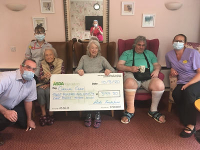 Covid-19 grant to Woodland Road Care Home | Asda St Austell