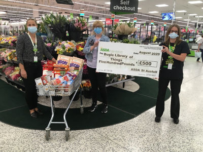 £500 grant to Bugle Library of Things | Asda St Austell