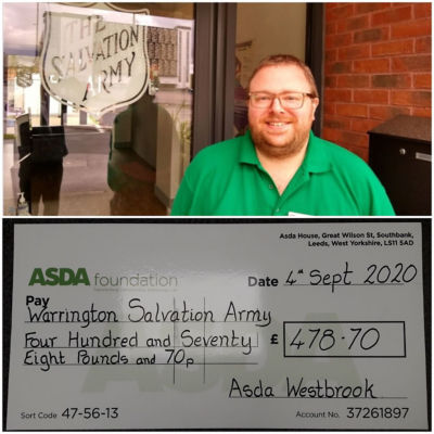 Salvation Army hygiene grant | Asda Westbrook
