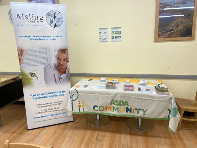 Suicide awareness day!Information stand for our Asda Enniskillen Colleagues. | Asda Enniskillen