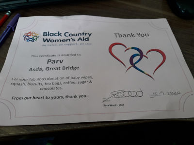 Continued support BCWA | Asda Great Bridge