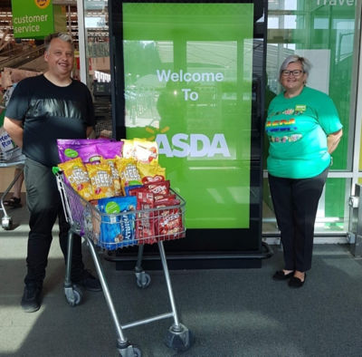 Snacks to youth club | Asda Donnington Wood
