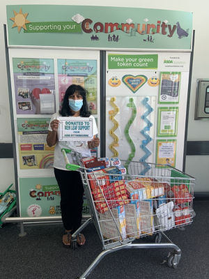 Food donation to New Leaf Support | Asda Sittingbourne