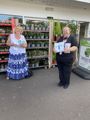 Fabric donation to Team Scrubbers | Asda Gosport