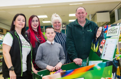 Kayden Smith has used his pocket money at Asda Dundee Kirkton donating to Dundee Foodbank