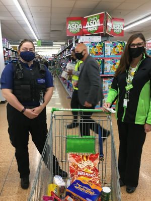 Donations to community support police team  | Asda Longwell Green