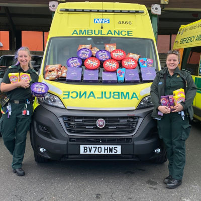 Donating to ambulance station | Asda Donnington Wood