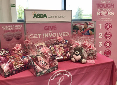 Ready for Tickled Pink fundraising!!  | Asda Leicester Abbey Lane