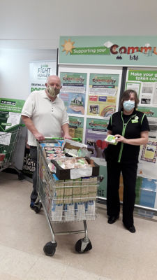 St Mary's Church Foodbank donation | Asda Darlington
