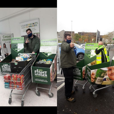 Fight Hunger donation to CFINE foodbank | Asda Middleton Park