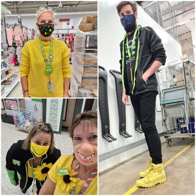 Crazy mask day for Mountbatten Hospice | Asda Newport Isle of Wight