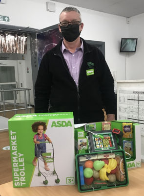 Online auction prize for raffle | Asda Frome