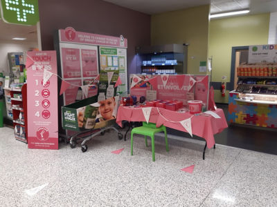 A Socially Distanced Tickled Pink Game | Asda Wolstanton