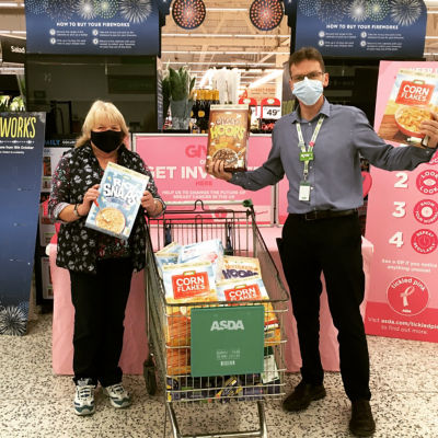 Our first donation to Gover Community Larder | Asda St Austell