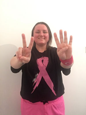 Naomi Francoisy from Asda supports Tickled Pink