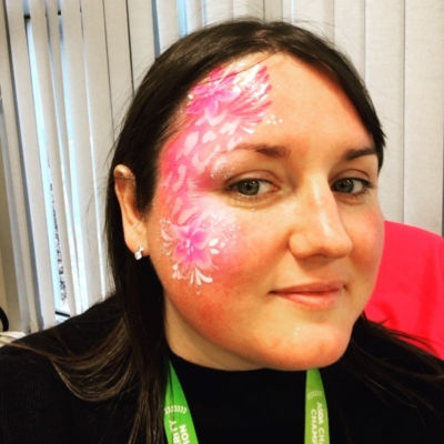 Naomi Francoisy from Asda supports Tickled Pink