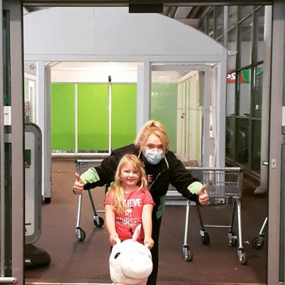 Little Hannah wins a beautiful unicorn all for Tickled Pink 😊 | Asda St Leonards on Sea