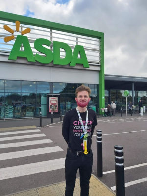 Lewis in the pink | Asda Clacton-on-Sea