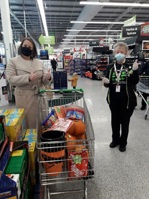 Halloween donation for Independent Options charity | Asda Reddish
