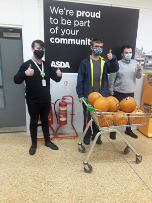 Pumpkin donation to Selworthy special needs school | Asda Taunton
