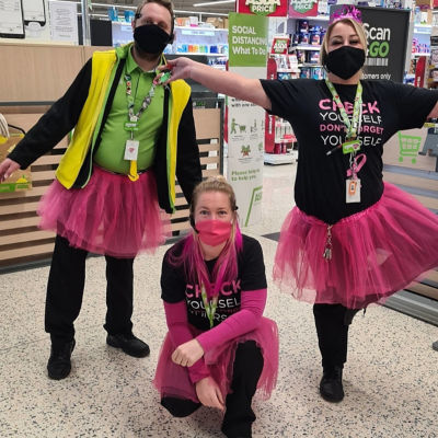 Raising awareness for Tickled Pink  | Asda Newport Isle of Wight
