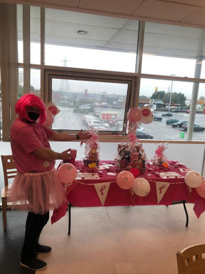Tickled Pink raffle for colleagues  | Asda Great Bridge