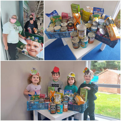 Harvest festival donation | Asda Donnington Wood