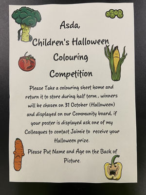 Halloween colouring competition  | Asda Biggleswade
