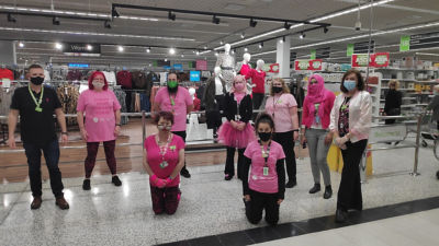Wearing it pink at Asda Watford | Asda Watford
