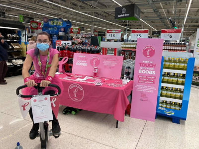 On my bike for Tickled Pink | Asda Bishop Auckland